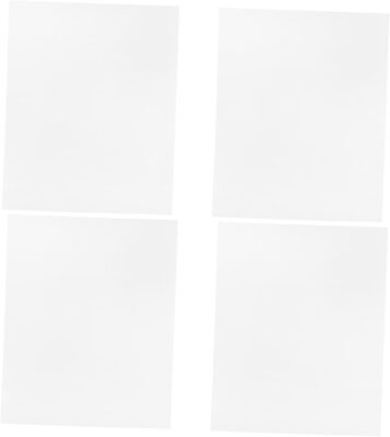 VANZACK 4Pcs Cat Litter Box Shield Thickened Urine Splash Guard for Litter Pans Durable Panels to Minimize Litter Scatter Transparent Design for Easy Monitoring Protects